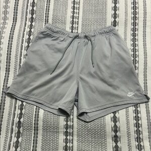 Nike Light Gray Mesh Athletic Shorts